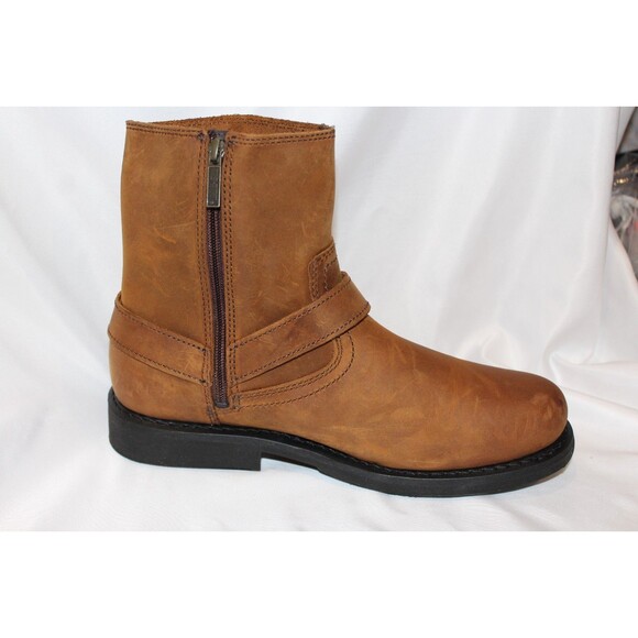 Harley-Davidson Scout 8" Harness Men's Brown Leather Motorcycle Boots NEW SZ 10 - Picture 7 of 9
